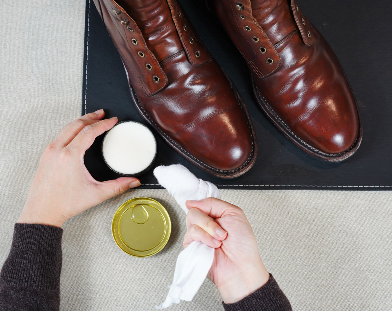 RESTORE BLACK LEATHER SHOES, BRING BACK TO LIFE