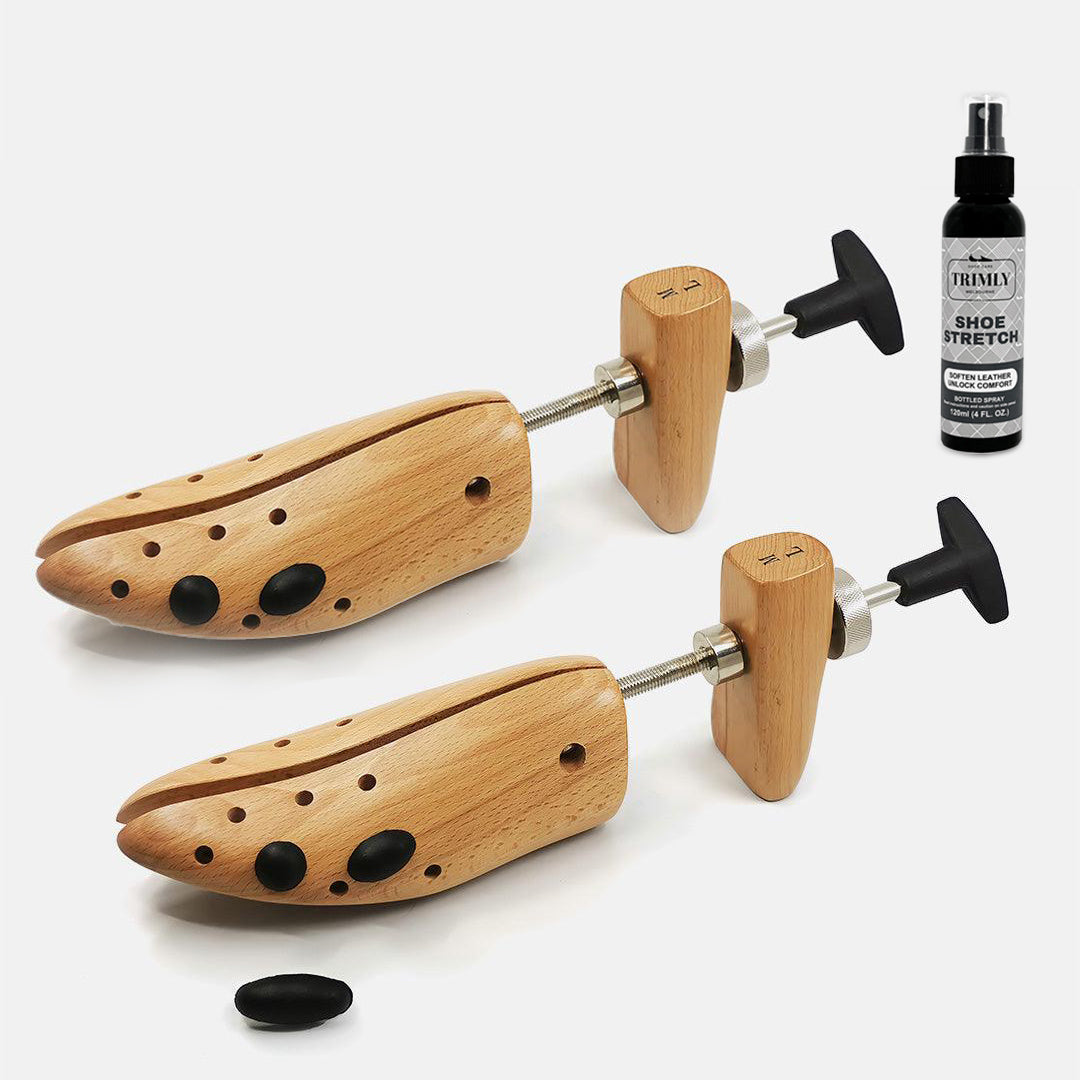 Premium Shoe Stretcher Set Plus Pair of Trimly Premium Shoe Stretchers Plus Trimly Stretch Spray