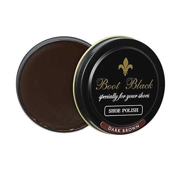 Boot Black Wax Polish Black Series Trimly