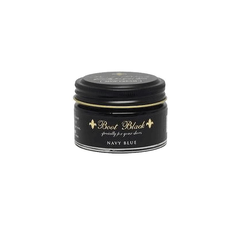 Navy blue shoe cream shop